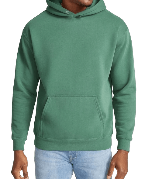 Comfort Colors Hooded Sweatshirt in Light Green