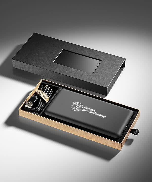 Laser Engraved SCX Innovative Design 8,000 mAh ECO Solar Power Bank