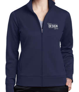 Sport-Tek Women's Sport-Wick Tech Fleece Full Zip Jacket - Color: Navy