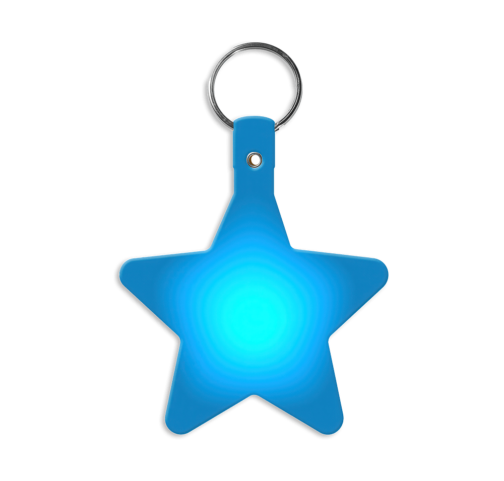Star Shaped Flexible Keychain-default
