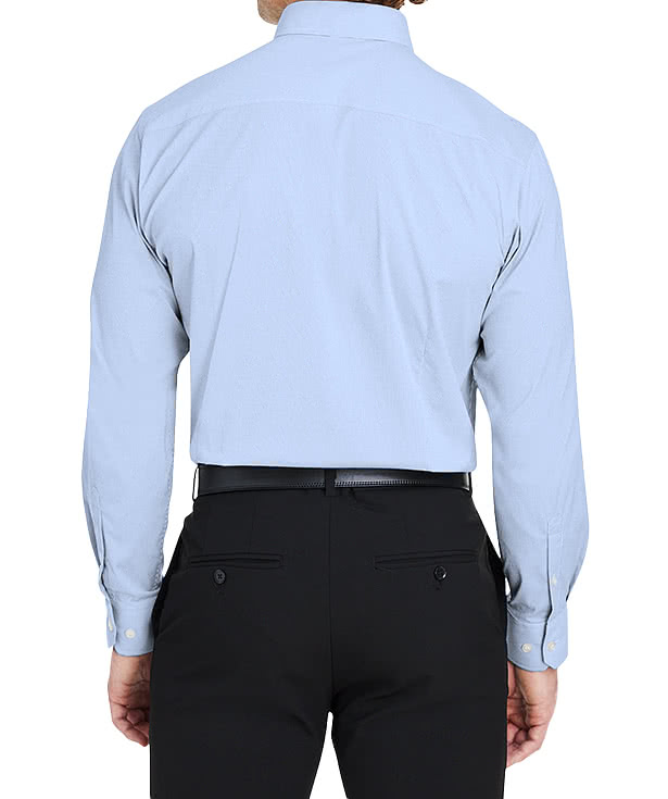 Devon & Jones CrownLux Microstripe Performance Dress Shirt - Embroidered
