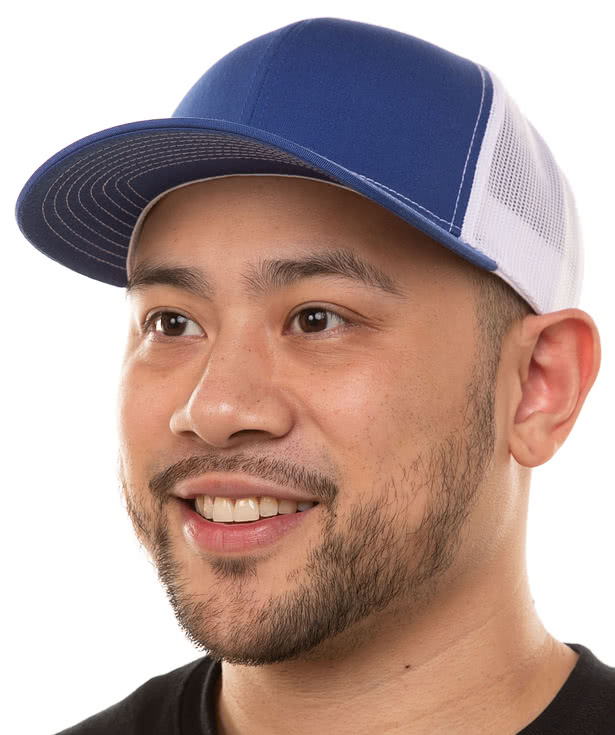 Pacific Headwear Contrast Stitch Snapback Trucker Hat
