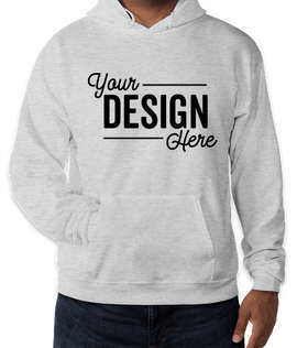 Hanes EcoSmart 50/50 Pullover Hoodie - Color: Ash