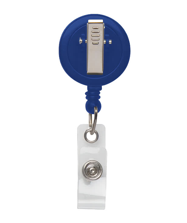 Full Color Retractable Badge Holder with Swivel Bulldog Clip