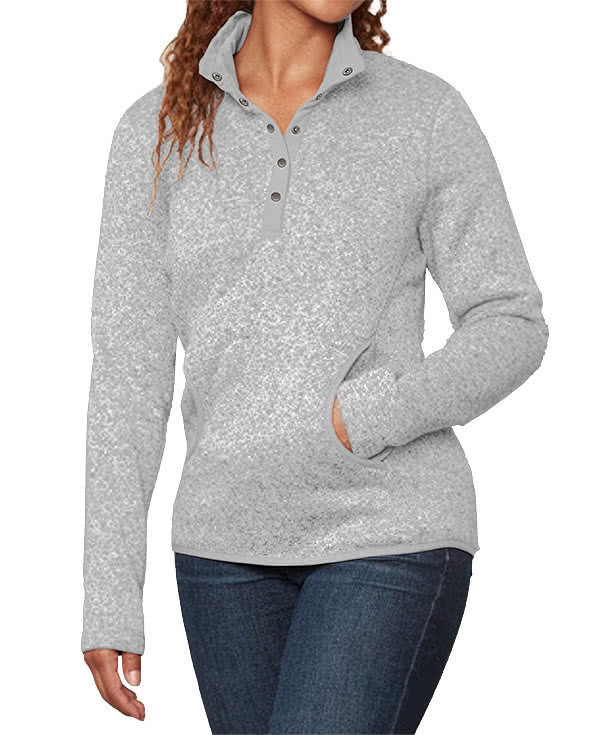 Fossa Apparel Women's Casa Sweater Fleece Snap Pullover
