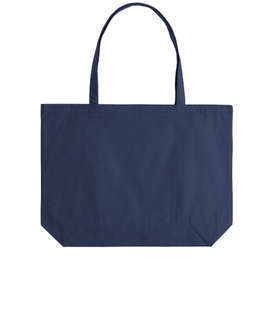Medium Midweight Pigment Dyed Canvas Tote Bag - Color: Washed Navy