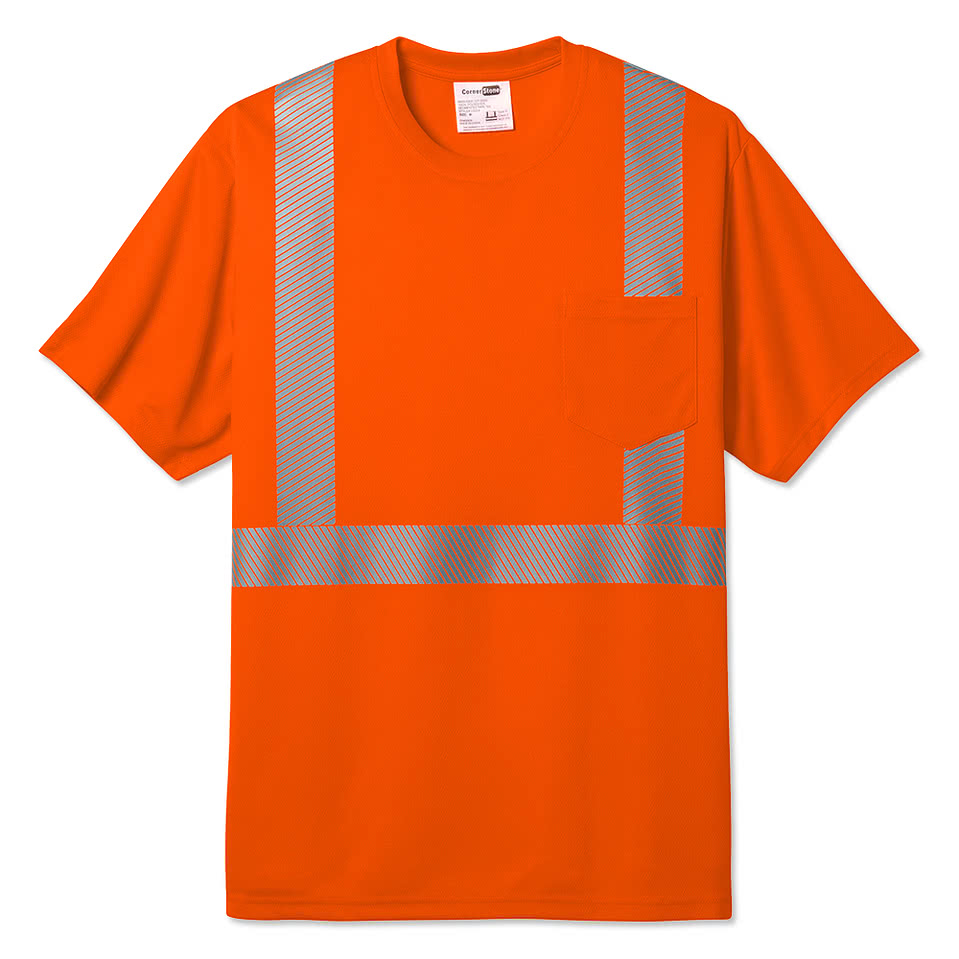 CornerStone Class 2 Segmented Tape Safety Pocket T-shirt