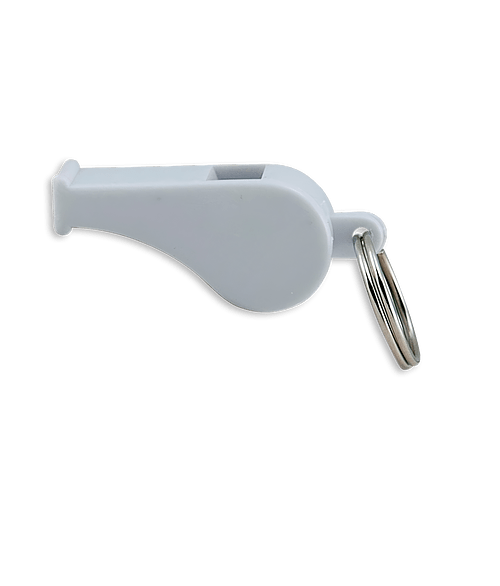 Whistle Keychain in White