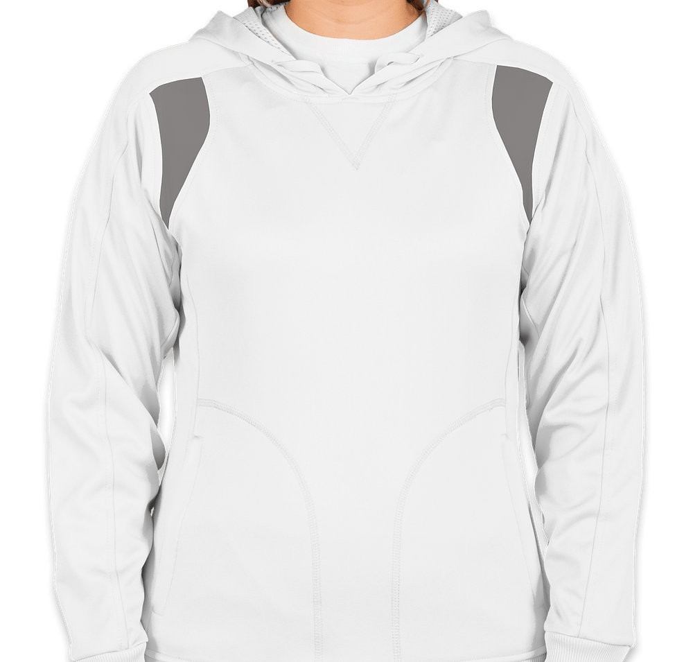 Team 365 Ladies Contrast Performance Pullover Hoodie-default