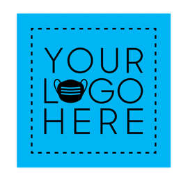 Customized Full Color 12" Square Floor Decal - Color: Columbia Blue