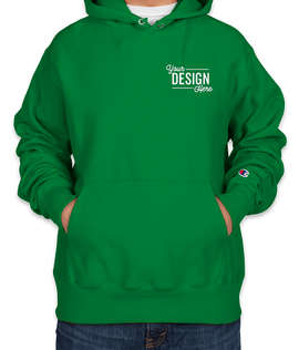 Embroidered Champion Heavyweight Reverse Weave Pullover Hoodie - Color: Kelly Green