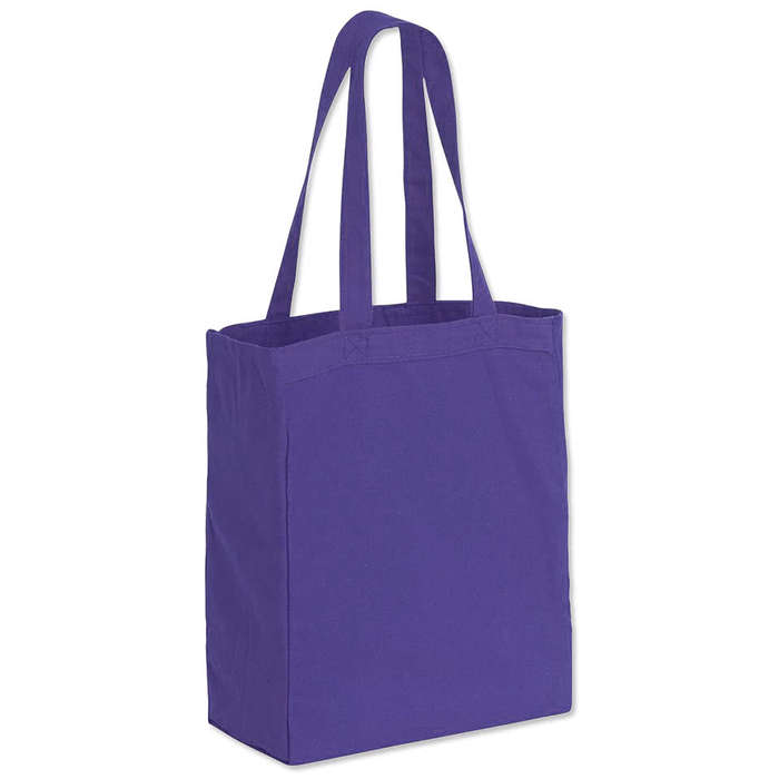 Gusseted Canvas Tote Bags