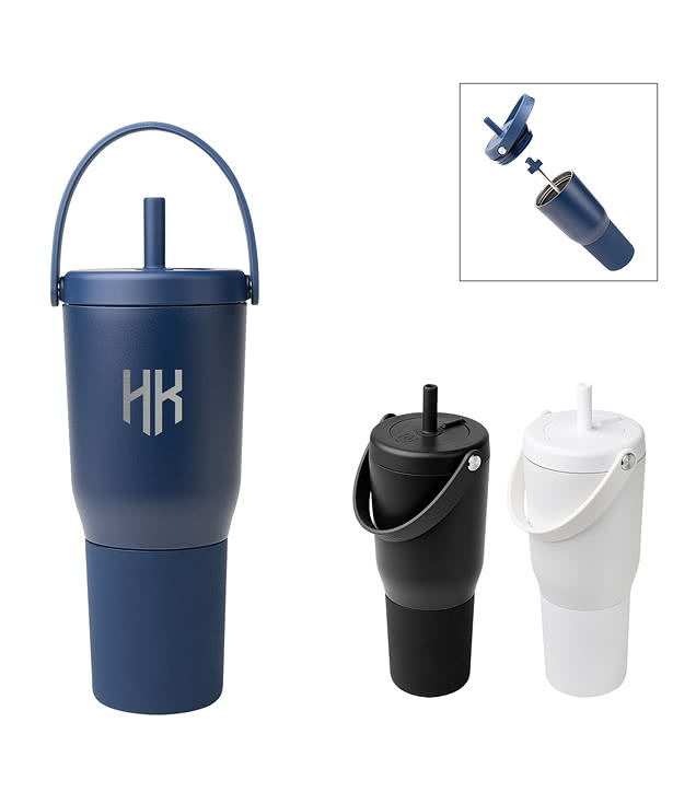 BruMate Laser Engraved 25 oz. Resa Stainless Steel Tumbler with Straw