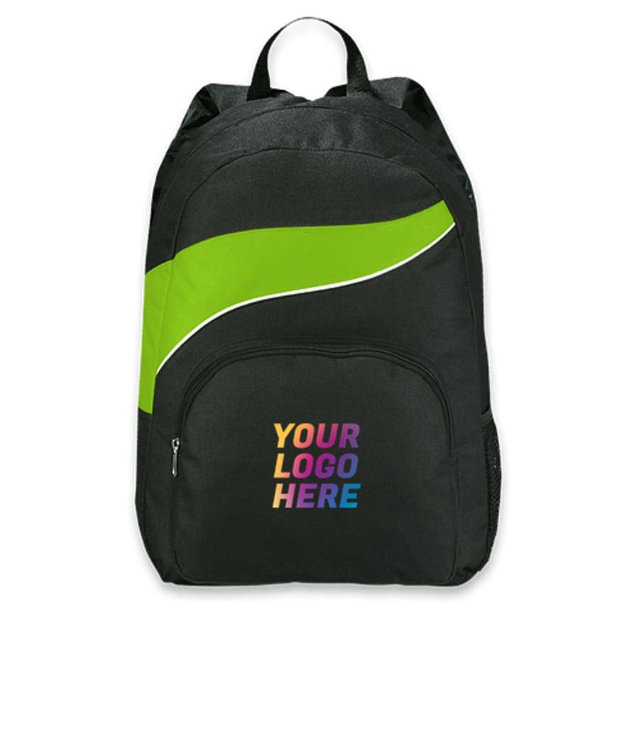 Tornado Deluxe Adjustable Backpack in Lime Green