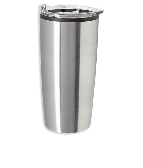 Full Color 20 oz. Elate Himalayan Stainless Steel Insulated Tumbler in Silver