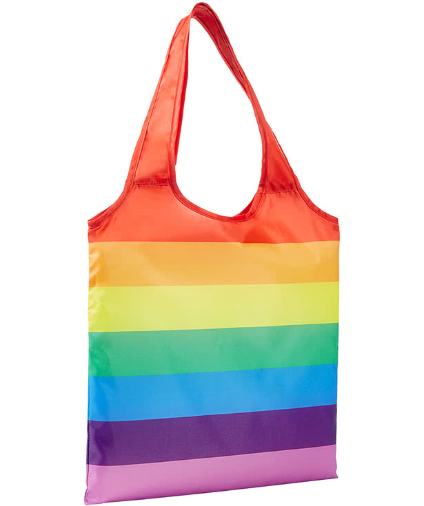 Rainbow Striped Tote Bag