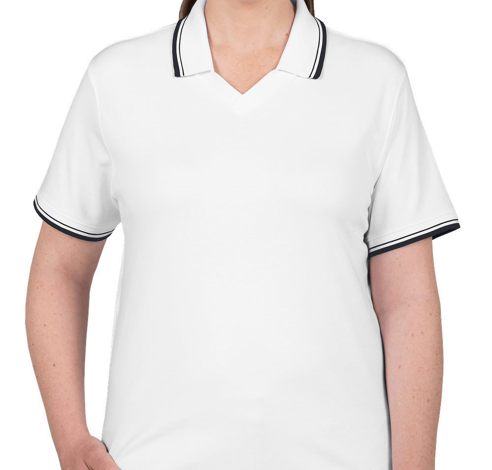 Canada - Devon & Jones Women's Tipped Pima Interlock Polo-default