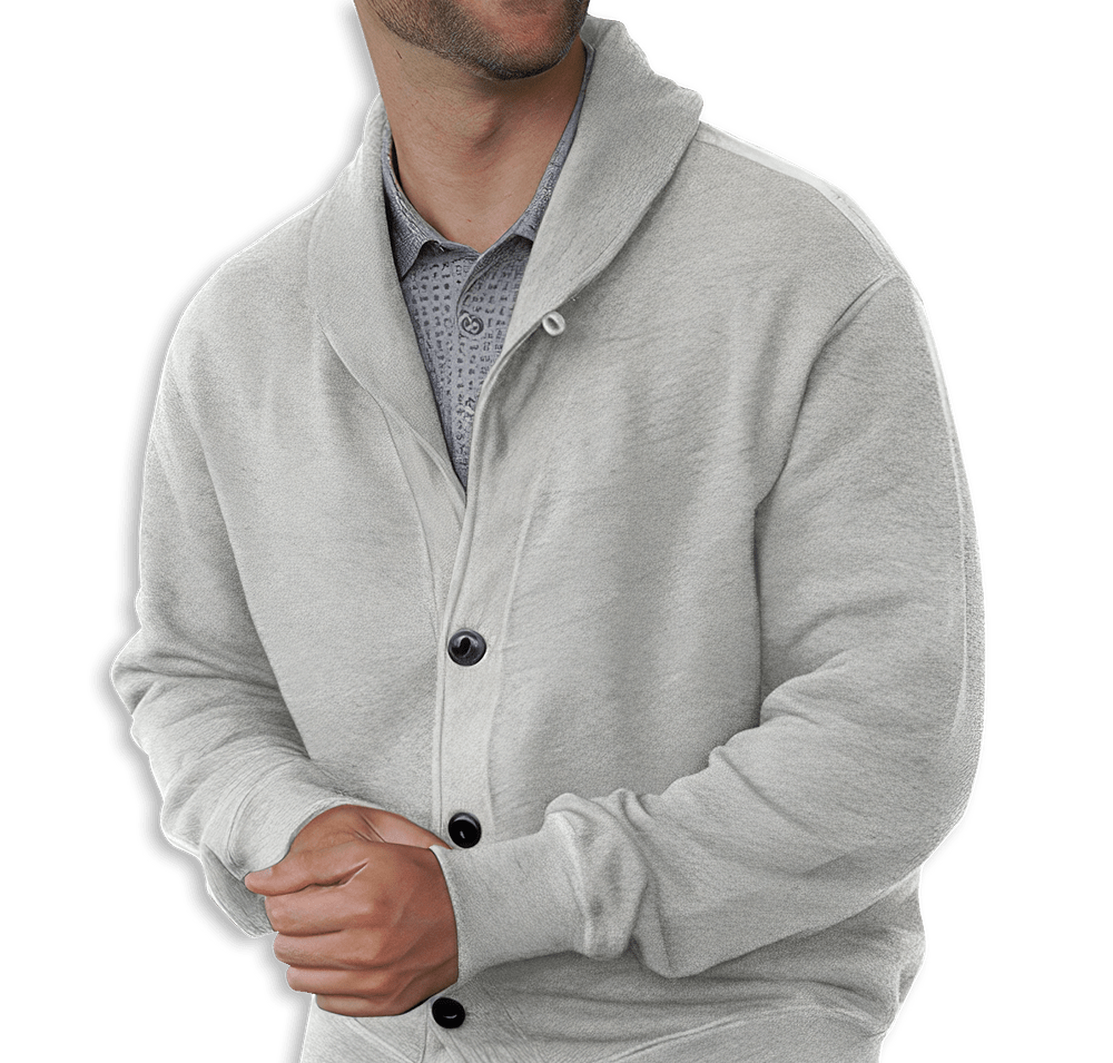 Redwood Classics Hector French Terry Button-Front Cardigan-default