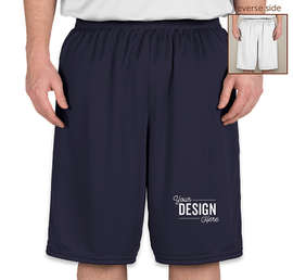 High Five Competition Reversible Basketball Shorts - Color: Navy / White