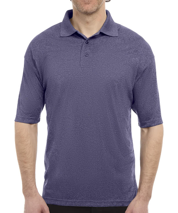Blue Generation BLU-X-DRI Heathered Performance Polo - Printed