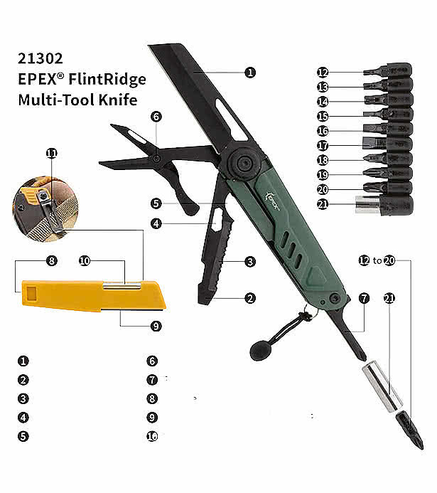 EPEX FlintRidge Multi-Tool Knife