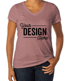 District Women's Tri-Blend V-Neck T-shirt - Color: Heathered Lavender