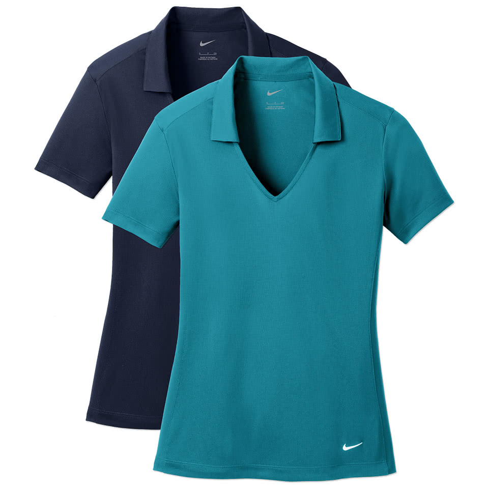 Nike Women's Dri-FIT Vertical Mesh Performance Polo - Embroidered