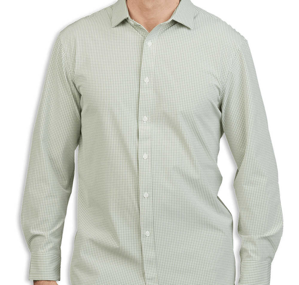 Edwards Point Grey Stretch Dress Shirt-default