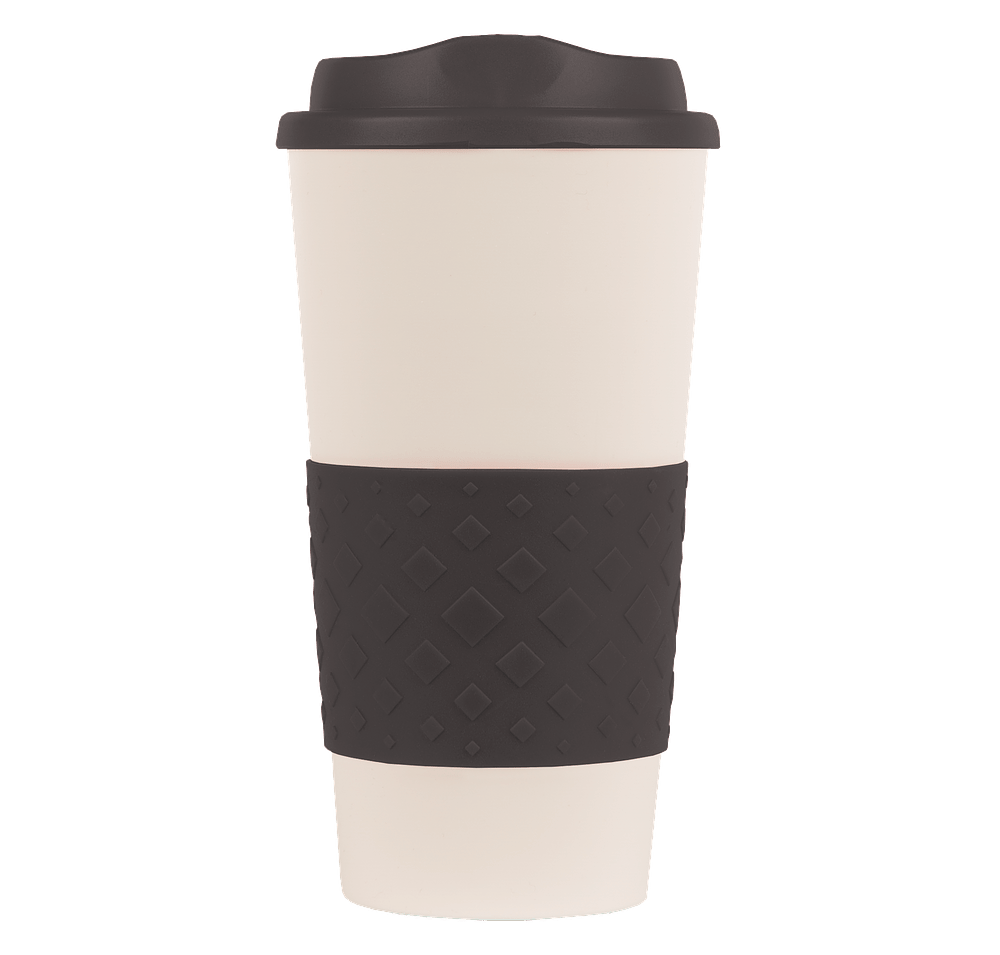 16 oz. Rubber Grip To Go Coffee Cup-default