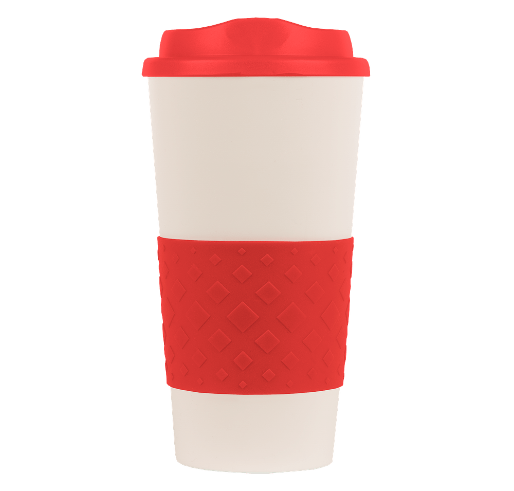 16 oz. Rubber Grip To Go Coffee Cup-default