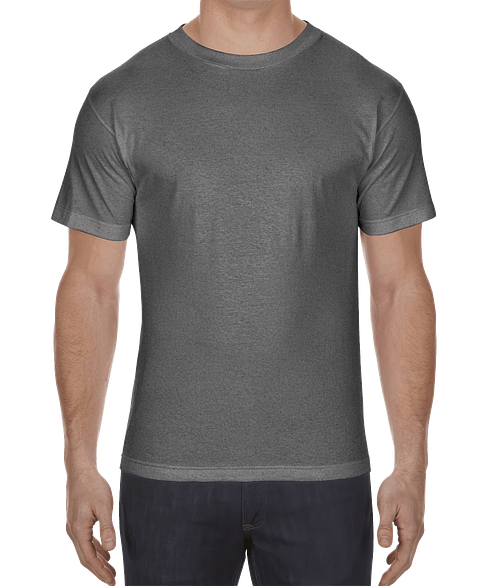 American Apparel Heavyweight Cotton T-shirt in Heather Charcoal