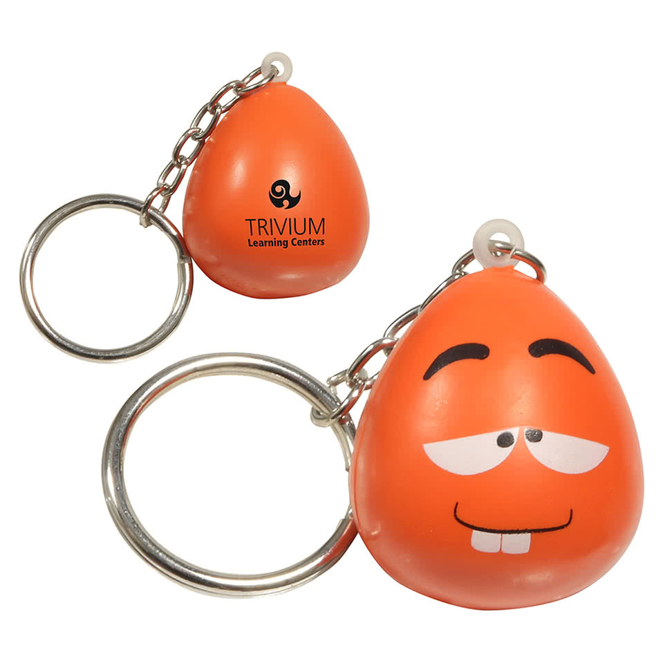 Wacky Face Stress Reliever Keychain