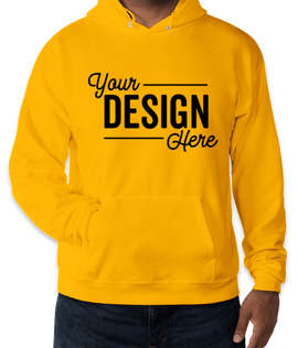 Hanes EcoSmart 50/50 Pullover Hoodie - Color: Gold