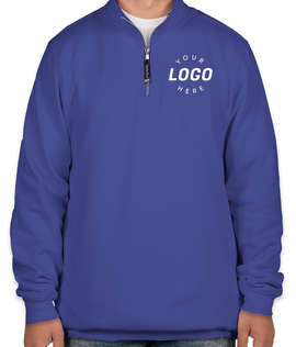 Charles River Crosswind Quarter Zip Sweatshirt - Screen Printed