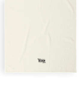 Midweight Embroidered Beach Towel - Color: Natural