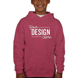 Jerzees Youth Nublend 50/50 Pullover Hoodie - Color: Vintage Heather Red