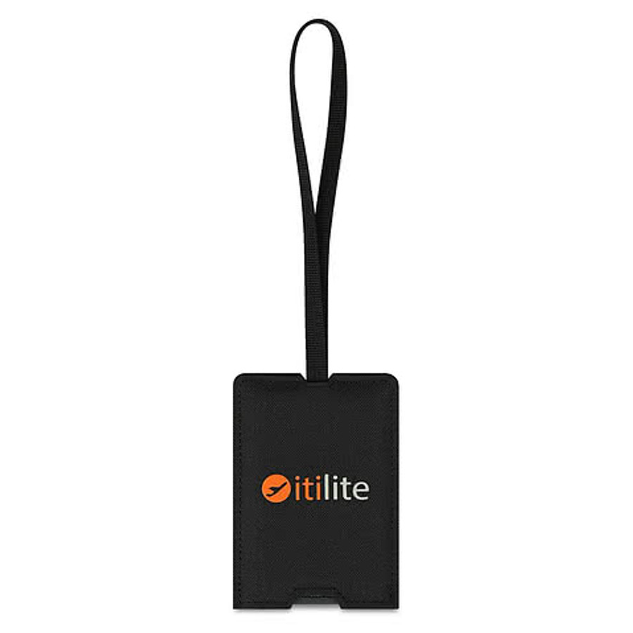 Venture Out Recycled Luggage Tag in Black