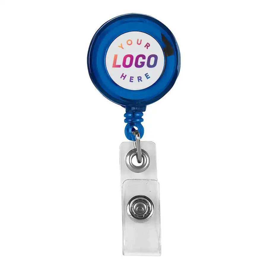 Full Color Retractable Badge Holder with Laminated Label