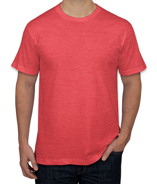 American Apparel Jersey T-shirt in Heather Coral