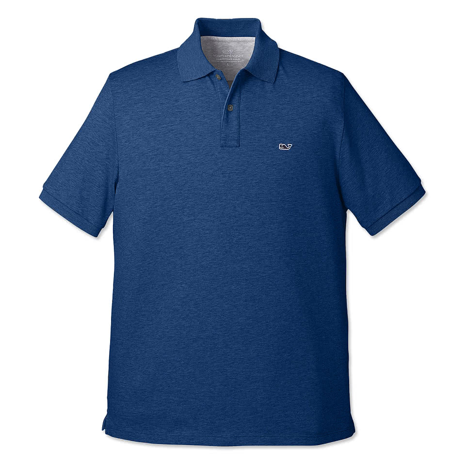 Vineyard Vines Edgartown Logo Pique Polo - Embroidered