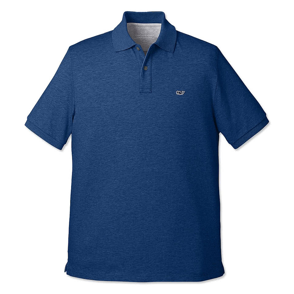 Vineyard Vines Edgartown Logo Pique Polo - Printed