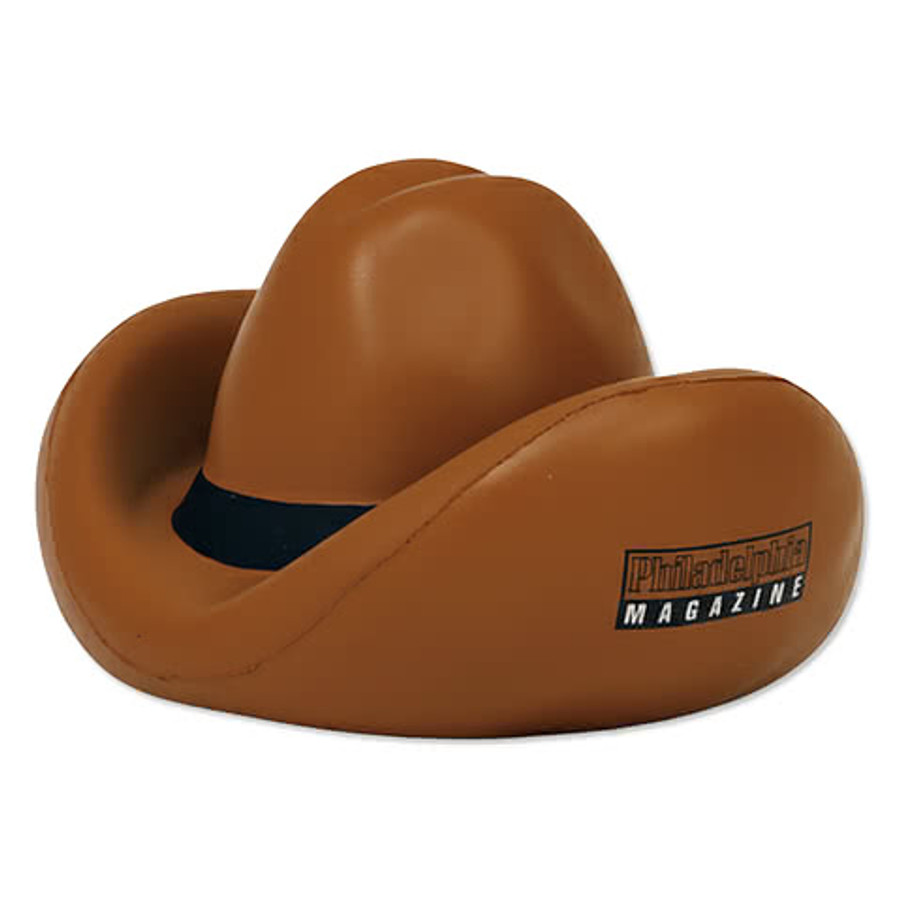 Cowboy Hat Stress Reliever in White