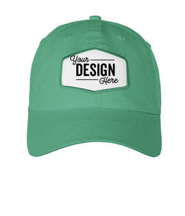 Ahead Largo Washed Twill Baseball Hat with White Hexagon Patch