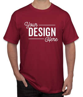 Canada - Gildan 100% Cotton T-shirt - Color: Cardinal