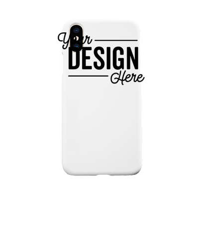 Full Color iPhone XS Slim Phone Case - White