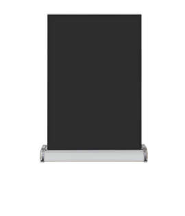 Full Color Large Mini Promo Retractable Tabletop Banner - Color: Black