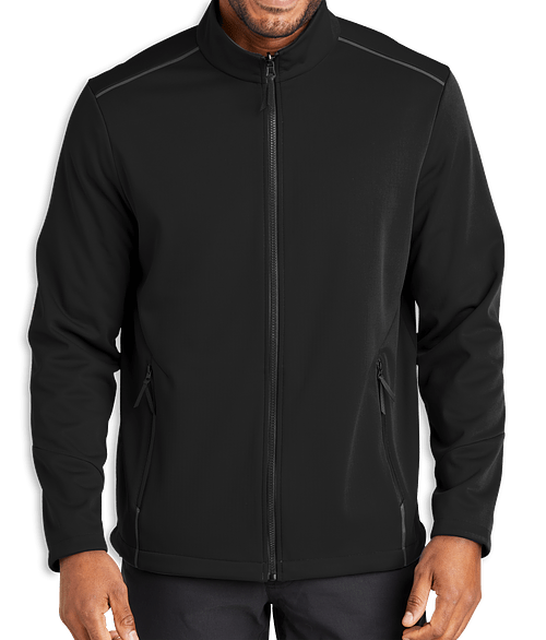 Port Authority Collective Tech Soft Shell Jacket - Printed in Deep Black