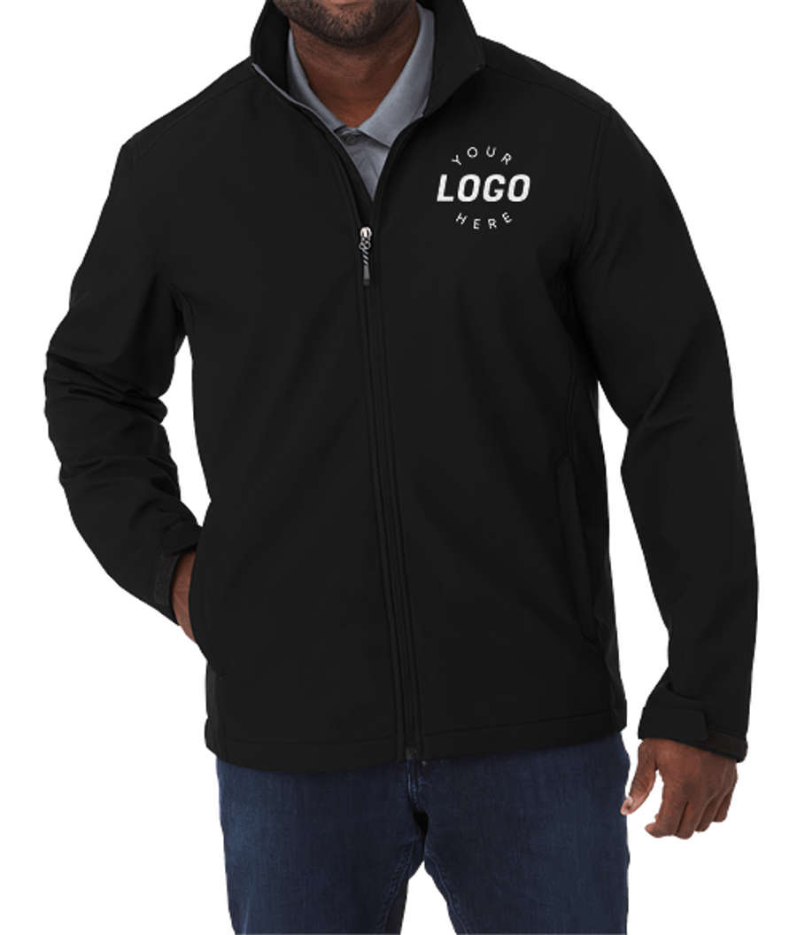 Elevate Maxson Stretch Soft Shell Jacket in Black