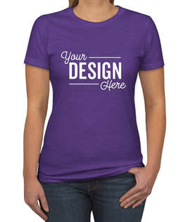 Next Level Women's Slim Fit Jersey Blend T-shirt - Color: Purple Rush