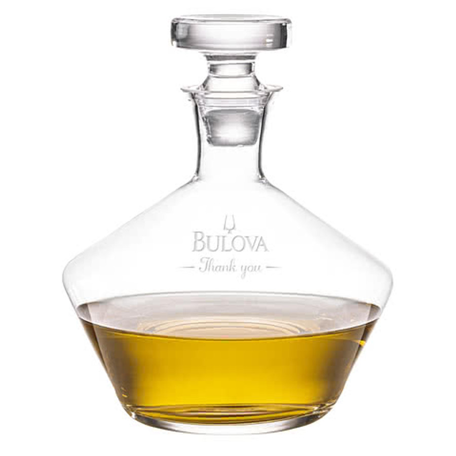 Laser Etched 54 oz. Tucson Decanter with Lid in Clear